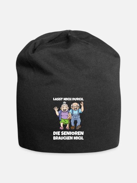 Altenpflege Seniorenpflege Pfleger Geschenk - Jersey-Beanie - Schwarz