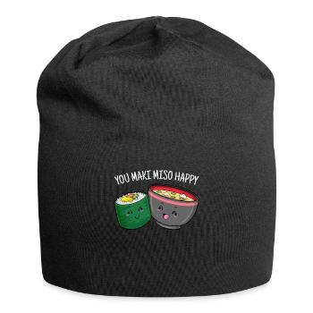 You Maki Miso Happy Sushi Japan Ramen - Jersey-Beanie - Schwarz - Vorne