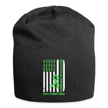 Mentale Gesundheit Fight the Stigma Mental - Jersey-Beanie - Schwarz - Vorne