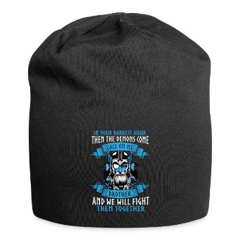 In thy darkest hour, Call Me Brother - Jersey Beanie - black - Front
