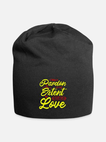 WIR VERZEIHEN AUSMASS LIEBE - Jersey-Beanie - Schwarz