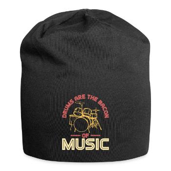 Drums Are Bacon Schlagzeug - Jersey Beanie - black - Front