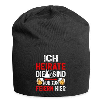 JGA Bräutigam T-Shirt Mann Junggesellenabschied - Jersey-Beanie - Schwarz - Vorne