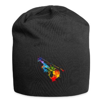 Splash Violin Musical Musician Violinist - Jersey Beanie - black - Front