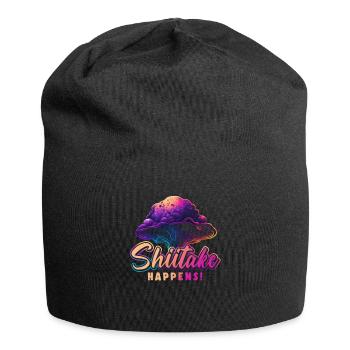 Shiitake Mushroom Forest Fungi Shiitake Moral - Jersey Beanie - black - Front