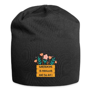 Fabulous Gardening Florist Botanik Pflanzung - Jersey-Beanie - Schwarz - Vorne
