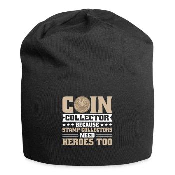 Coin Collector Numismatics Coin Collecting Coin Collection - Jersey Beanie - black - Front