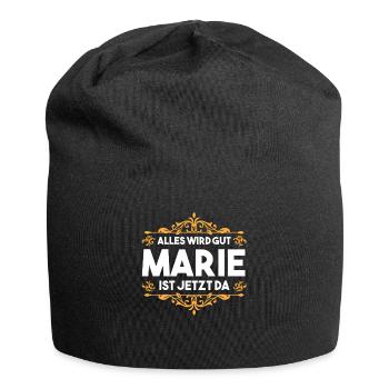 Marie - Jersey-Beanie - Schwarz - Vorne