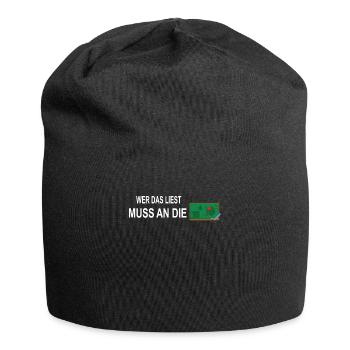 Lehrer Zubehör für deinen Humor - Jersey-Beanie - Schwarz - Vorne