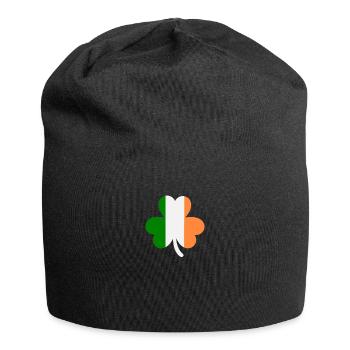 Accessoires de la Saint-Patrick Irlande Shamrock Décoration - Bonnet en jersey - noir - Devant