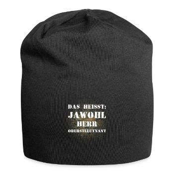 Das heißt Jawohl Herr Oberstleutnant Bundeswehr - Jersey-Beanie - Schwarz - Vorne