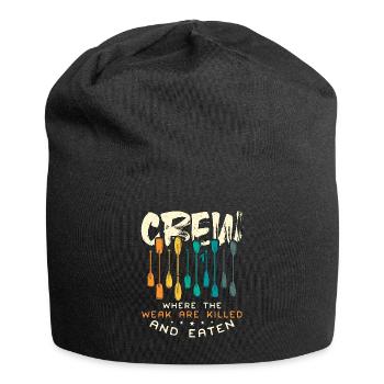 Rowing Crew Where The Weak Are Oarsmen Boat Rower - Jersey-Beanie - Schwarz - Vorne