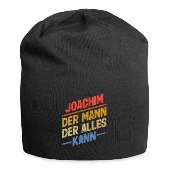 Joachim Der Mann Der Alles Kann Vorname Joachim - Jersey-Beanie - Schwarz - Vorne
