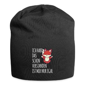 J’ai déjà compris cela, ce n’est pas grave - Bonnet en jersey - noir - Devant
