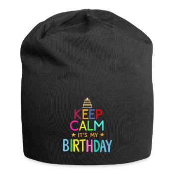 Fille Keep Calm c’est mon anniversaire fille anniversaires - Bonnet en jersey - noir - Devant