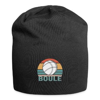 Boule Boccia Balle Sports Jeu de Boules de Pétanque - Bonnet en jersey - noir - Devant