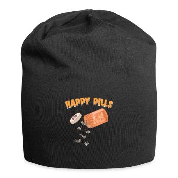 Happy Pills American Shorthair Cat Funny Kitten - Bonnet en jersey - noir - Devant
