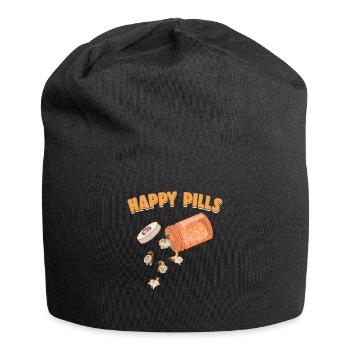 Happy Pills Persische Katze Lustiges Kätzchen Liebhaber Katze - Jersey-Beanie - Schwarz - Vorne