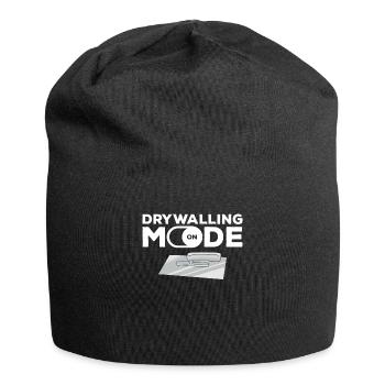 Drywalling Mode On Drywall Drywaller - Jersey Beanie - black - Front