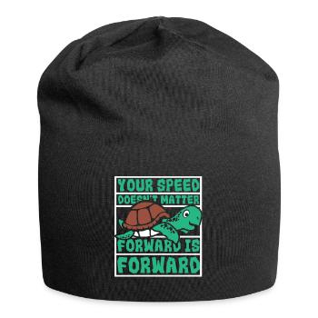 Speed Doesn't Matter Forward Is Forward - Jersey Beanie - black - Front