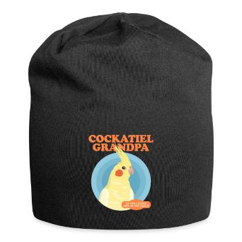 Cockatiel grand-père oiseau propriétaire cadeau - Bonnet en jersey - noir - Devant
