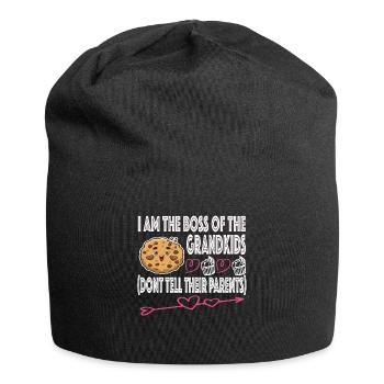 Grandma Omi Grandmother Gift Idea - Jersey Beanie - black - Front
