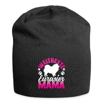 Beste Eurasier Mama Spitz Eurasian Dog - Jersey-Beanie - Schwarz - Vorne