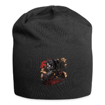 Samurai Japan Kultur - Jersey-Beanie - Schwarz - Vorne