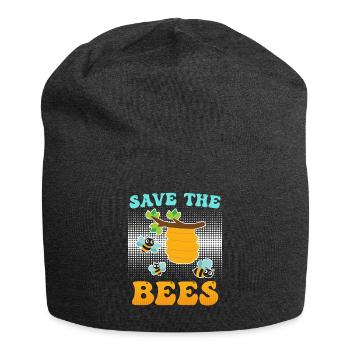 Rettet die Bienen Artenschutz Earth Day - Jersey-Beanie - Anthrazit - Vorne