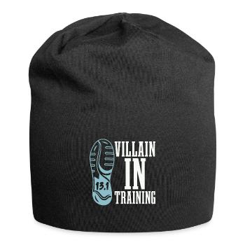 Half Marathon Villain In Training Marathon Runner - Jersey-Beanie - Schwarz - Vorne