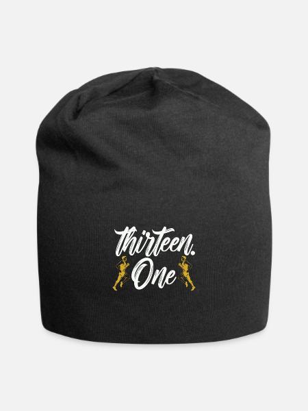 Half Marathon Thirteen One Athletic Marathoner - Jersey Beanie - black