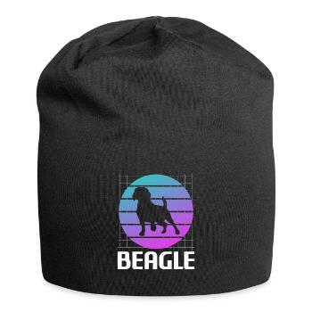Retro Beagle Beagles Dog Lover - Jersey Beanie - black - Front