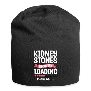 Kidney Stones Recovery Loading Please Wait Surgery - Jersey Beanie - black - Front