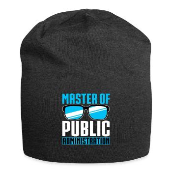 Master of Public Administration - Jersey Beanie - charcoal grey - Front