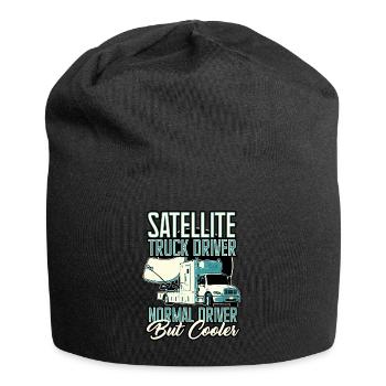 Satellite Truck Driver Normal Driver But Cooler - Jersey Beanie - black - Front