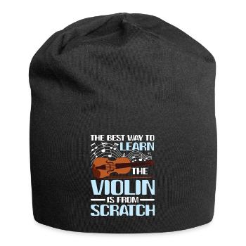 Learn The Violin Is From Scratch - Jersey-Beanie - Schwarz - Vorne