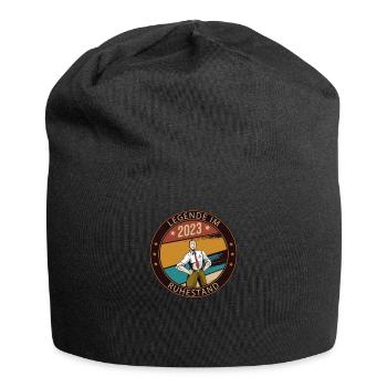 Rentner Renteneintritt Pensioner Legende Rente - Jersey-Beanie - Schwarz - Vorne