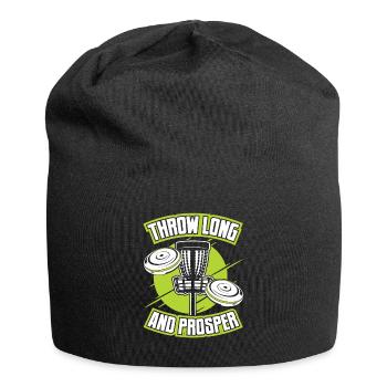 Throw Long And Prosper Basket Disc Disc Golfer - Jersey Beanie - black - Front