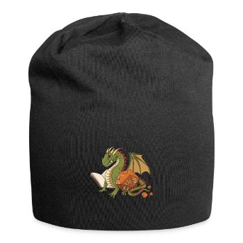 RPG Dragon D20 Cube Design pour un RPG GAMER - Bonnet en jersey - noir - Devant