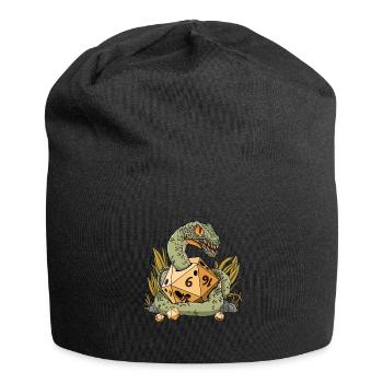 RPG Snake D20 Cube Design pour un RPG GAMER - Bonnet en jersey - noir - Devant