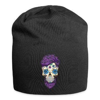 Dia De Los Muertos Awesome Papa Papa Fête des Pères - Bonnet en jersey - noir - Devant
