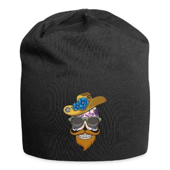 Barbu Dia De Los Muertos Papa Papa Fête des pères - Bonnet en jersey - noir - Devant