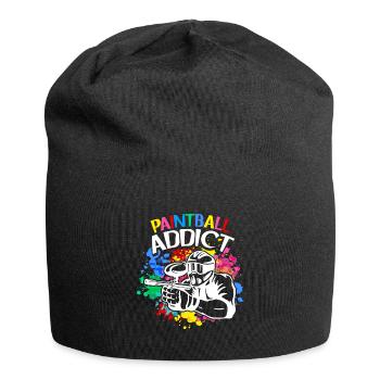 Paintball Addict Bunte Farbe Teamsport Paintball - Jersey-Beanie - Schwarz - Vorne
