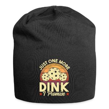 Pickleball Nur noch ein Dink Retro lustig - Jersey-Beanie - Schwarz - Vorne