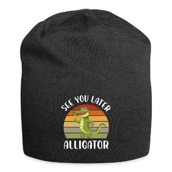 See you later Alligator - Jersey Beanie - charcoal grey - Front