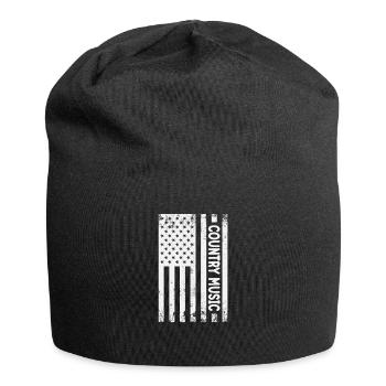 Drôle d’amateur de musique country disant guitare occidentale - Bonnet en jersey - noir - Devant