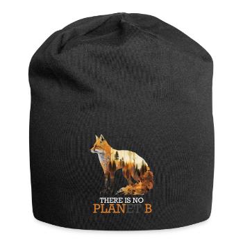 Il n’y a pas d’espèce menacée de la planète B - Bonnet en jersey - noir - Devant