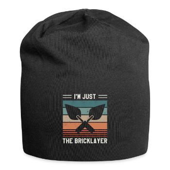 Je ne suis que le maçon - Bonnet en jersey - noir - Devant