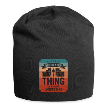 It's A Bricklayer Thing You Wouldn't Understand - Jersey Beanie - black - Front