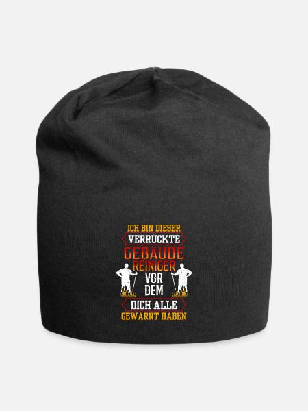 Dieser verrückte Gebäudereiniger Fensterputzer - Jersey-Beanie - Schwarz